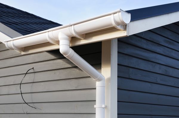 PVC Rain Gutter Installation in Muskegon
